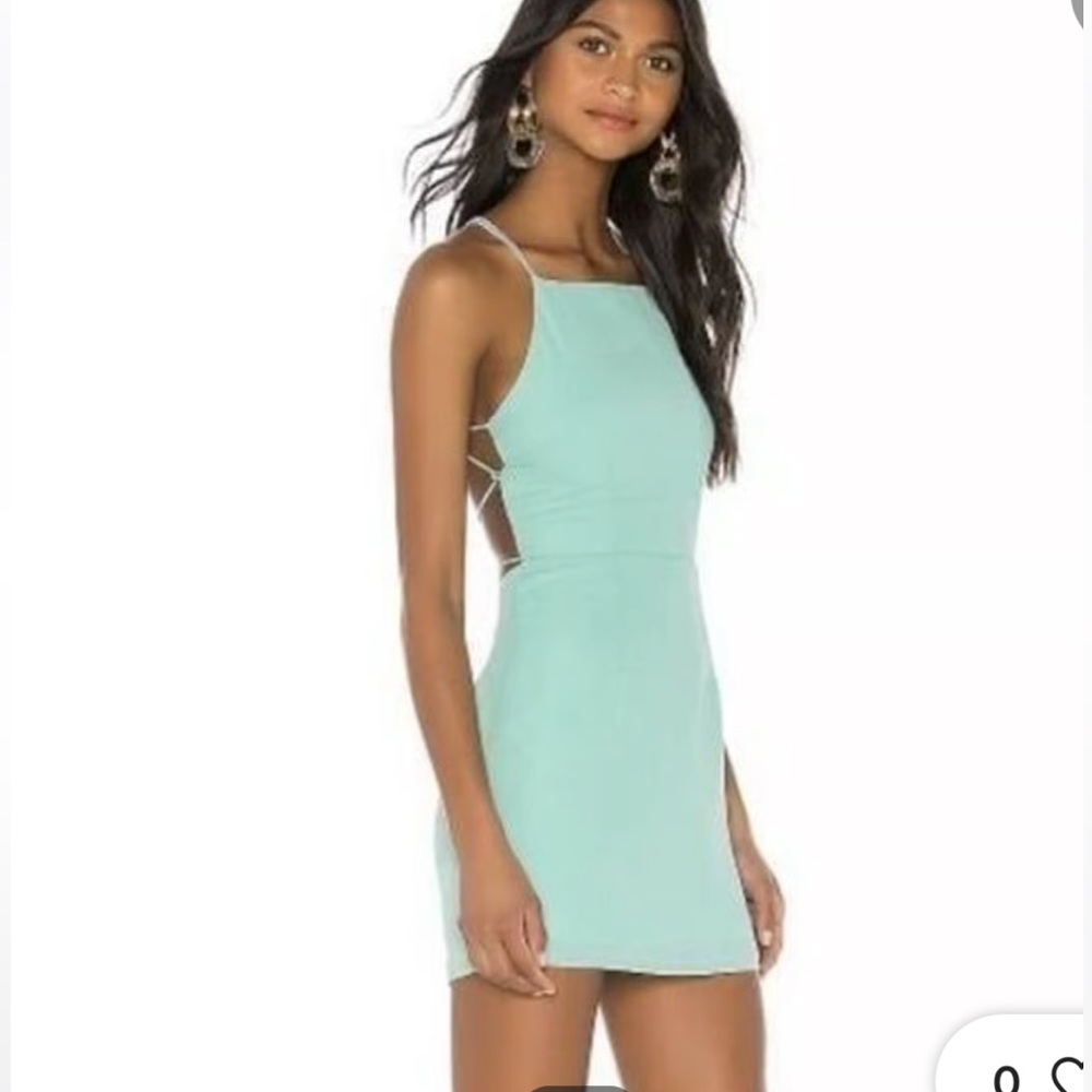 REVOLVE Superdown Sabina Mini Dress in Mint ( SIZE M)